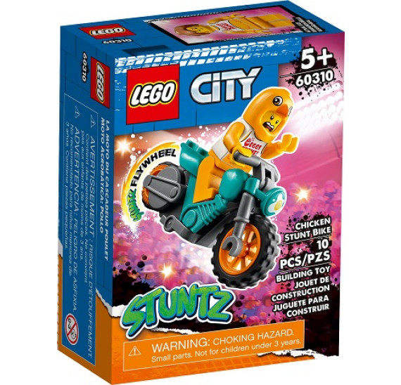 LEGO City 60310 Kaskadérská motorka kaskadéra Kuřete