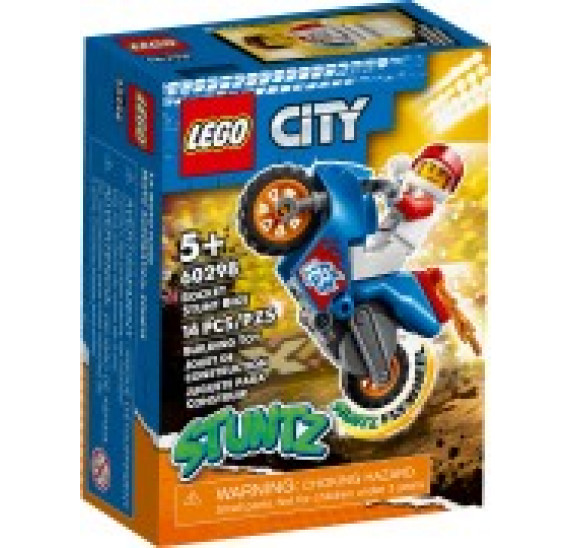 LEGO City 60298 Kaskadérská motorka s raketovým pohonem