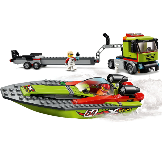 LEGO City 60254 Přeprava závodního člunu