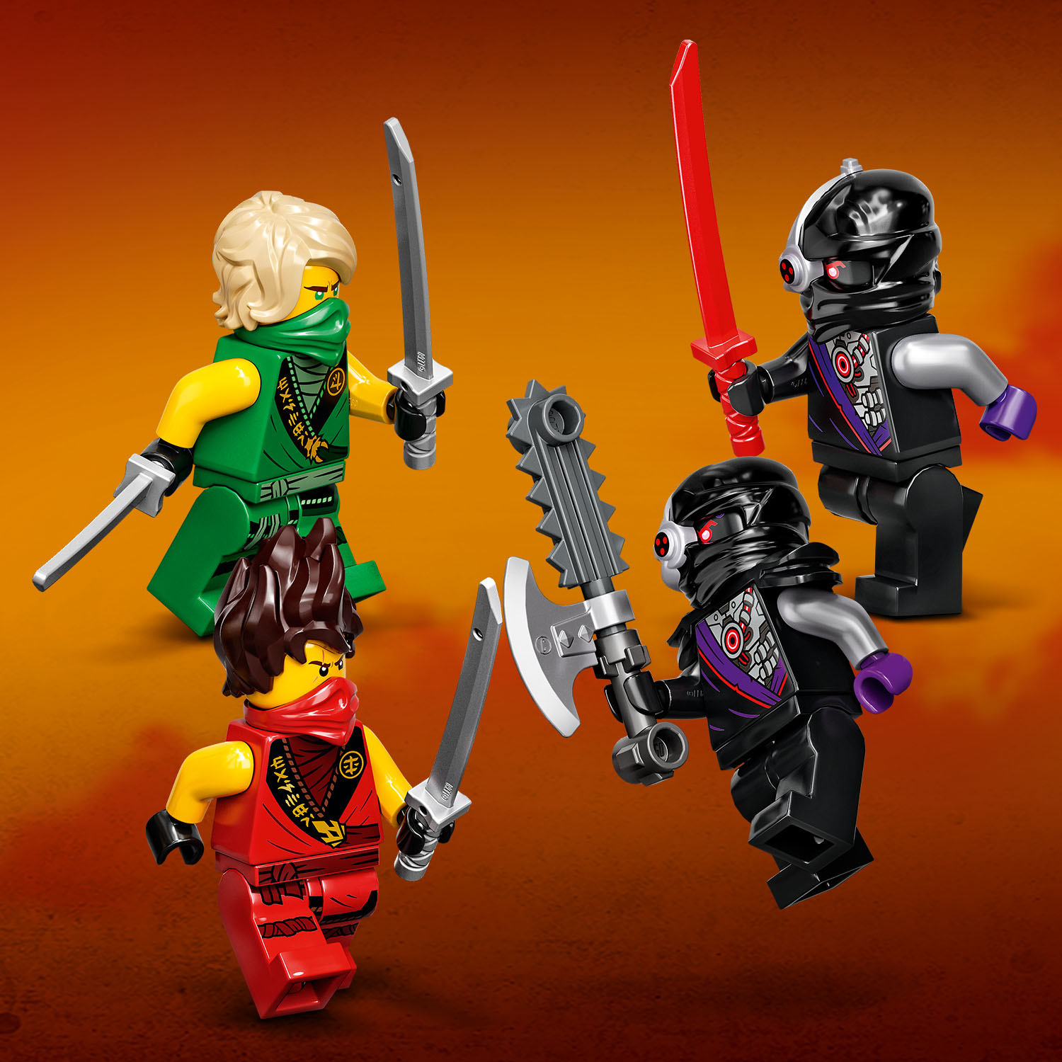 Součástí sady jsou 4 minifigurky LEGO® NINJAGO®