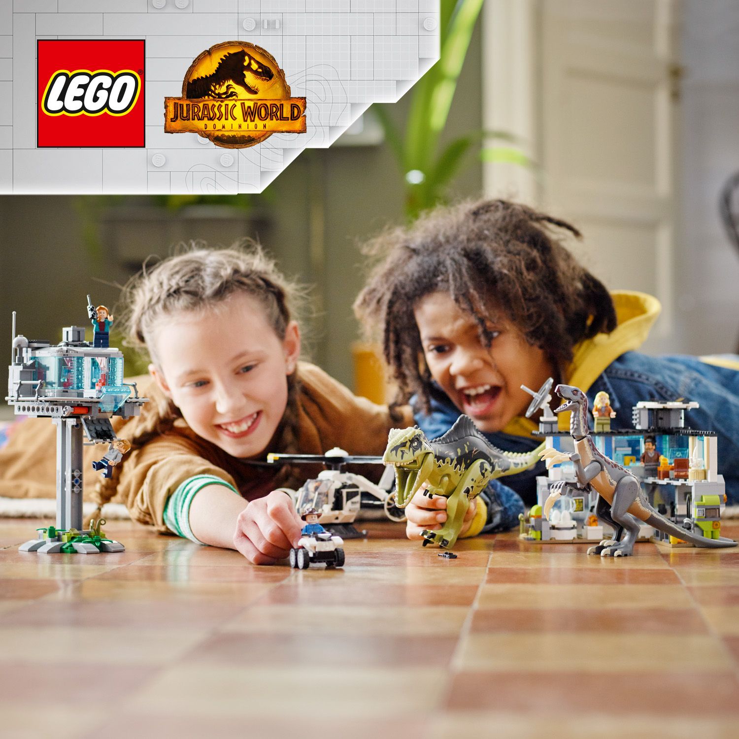 Akční stavebnice s dinosaury